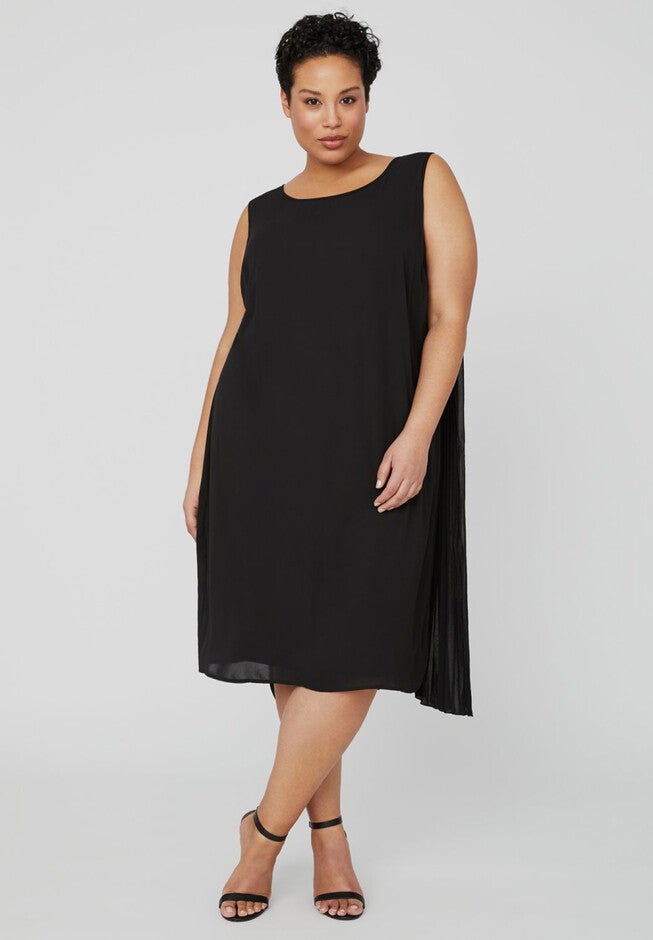 Eventide A-line Dress, BLACK, hi-res image number 0
