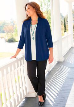 Suprema® 3/4-Sleeve Cardigan