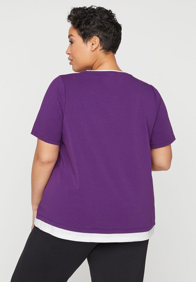 Suprema Duet Tee with Short Sleeves, , on-hover image number null
