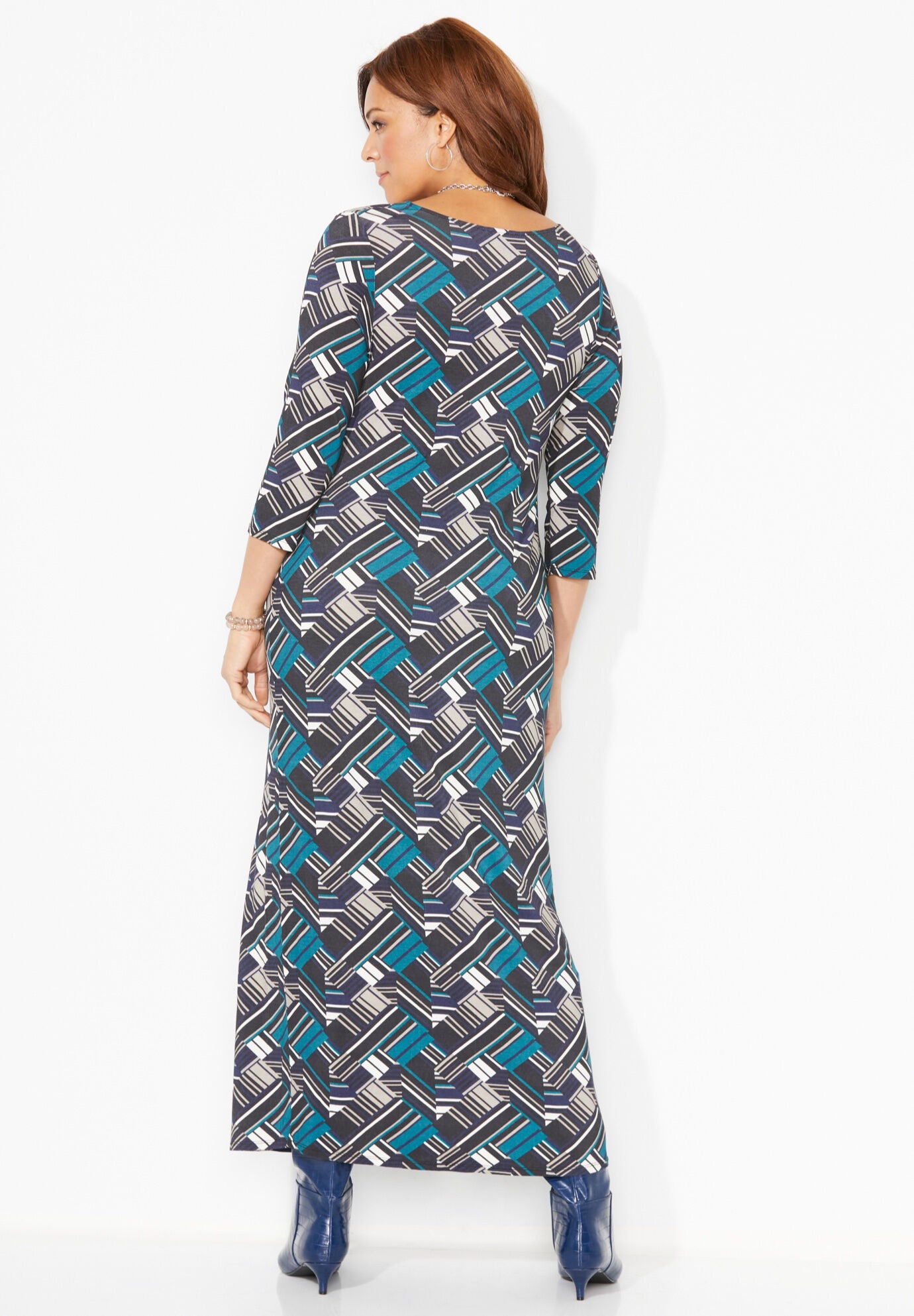 AnyWear Beaded Medallion Maxi Dress, BLACK PAISLEY, on-hover image number 1