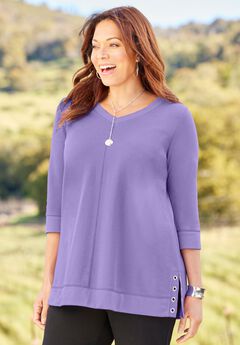 Cloud Knit V-Neck Top