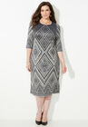 Impossibly Soft Sweater Dress, BLACK GEO, hi-res image number null
