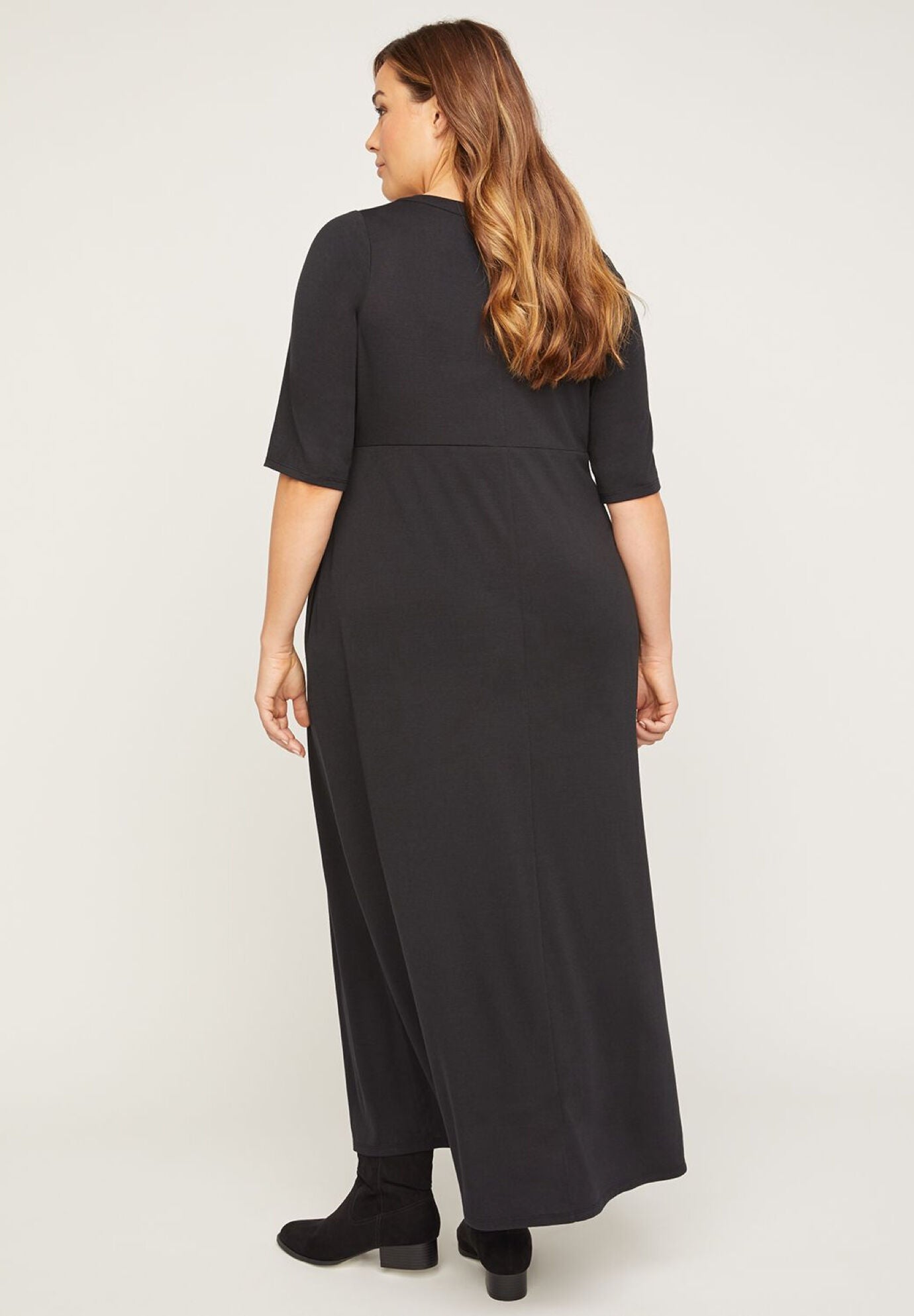 Easy Horizon Fit & Flare Maxi Dress (With Pockets), , on-hover image number 1