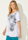 Foil Print Tee, , alternate image number null