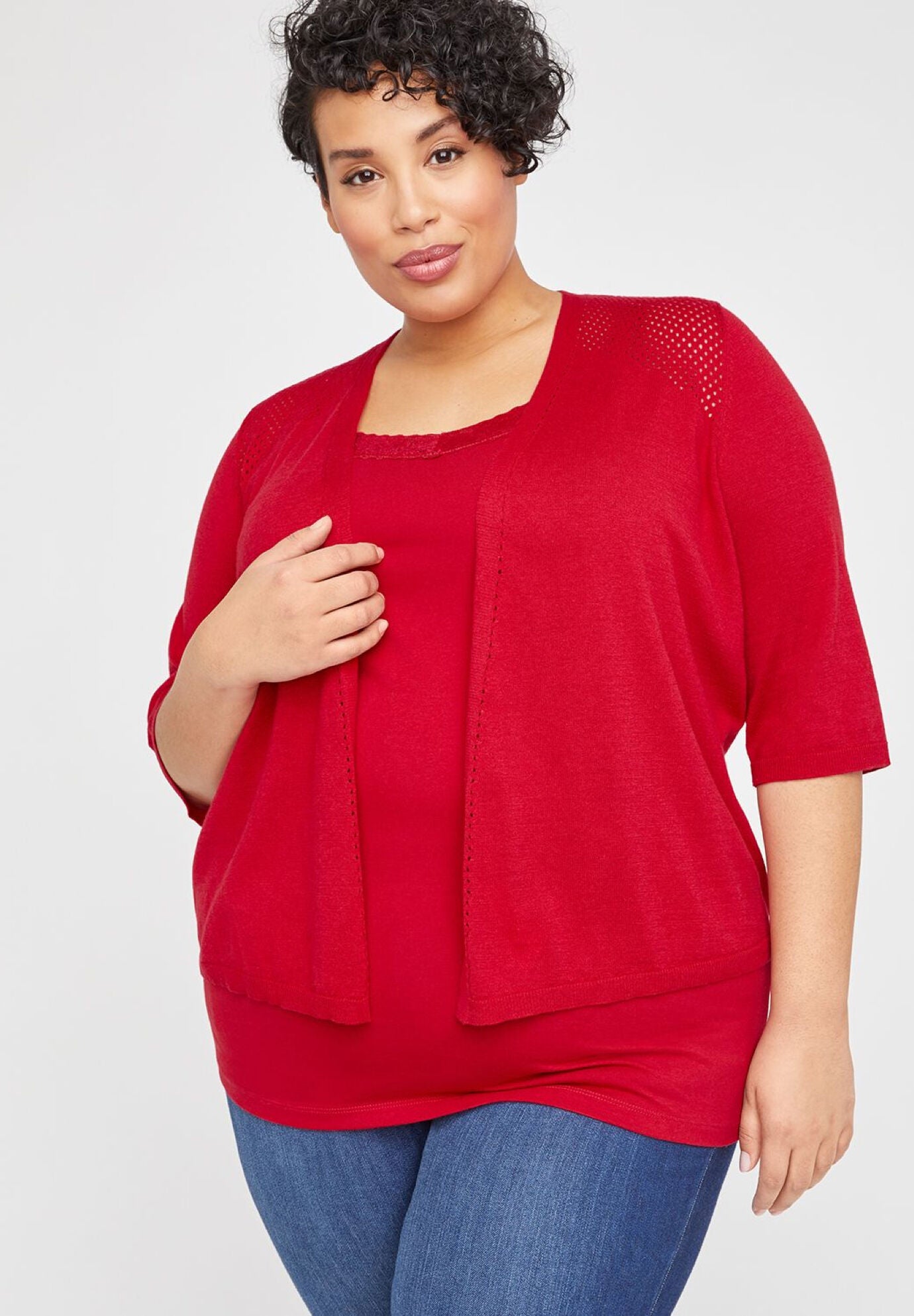 plus size shrug cardigan