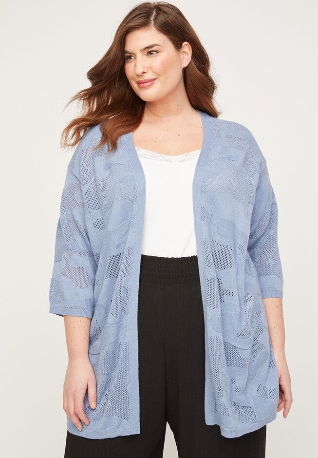 Meadow Breeze Cardigan, LIGHT BLUE, hi-res image number 0