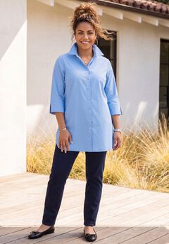Ingrid Seamed Poplin Shirt