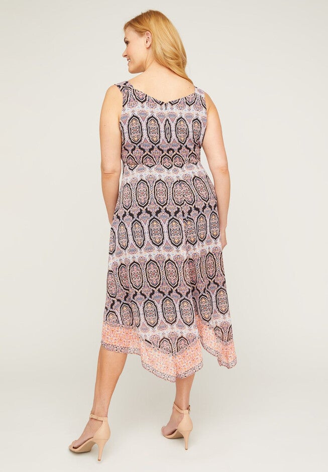 Paisley Fit & Flare Dress, , on-hover image number null