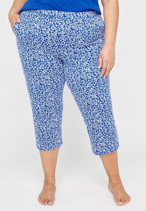 Cotton Sleep Capri, BALLY VINES SURF THE WEB, hi-res image number null