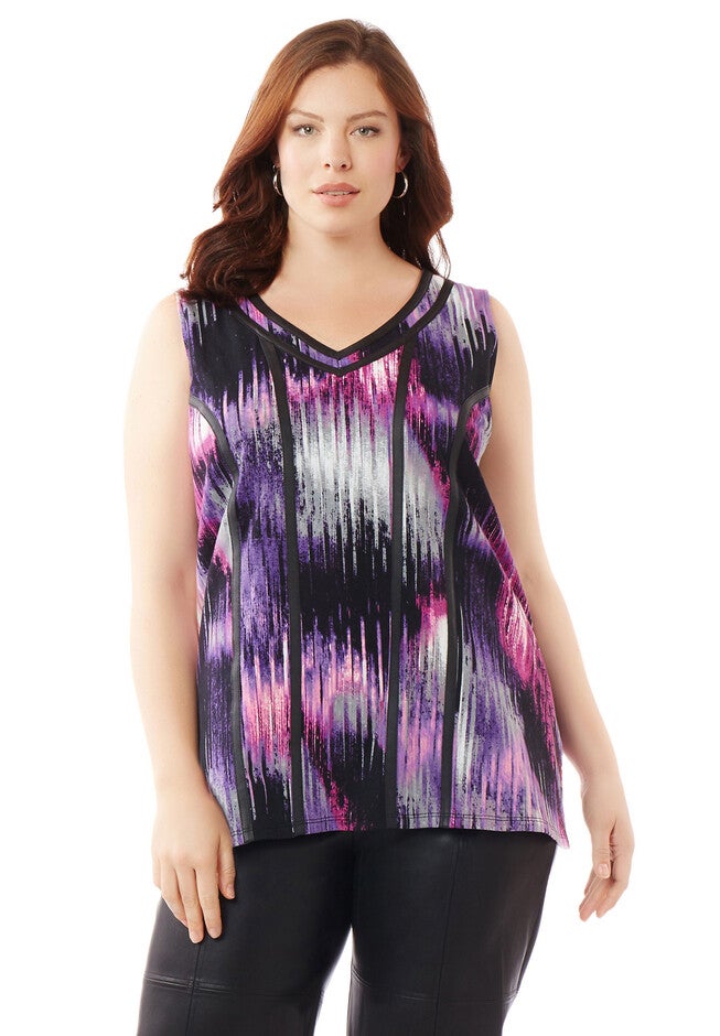 Black Label Colorpane Panel Tank, CELESTIAL PURPLE, hi-res image number null
