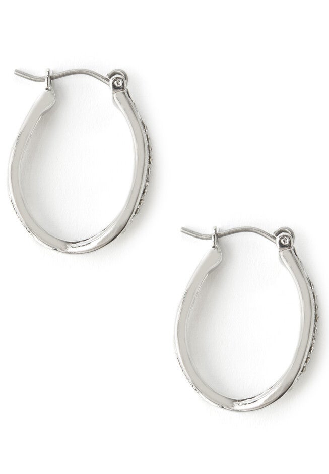 Sleek Wave Earrings, SILVER, hi-res image number 0
