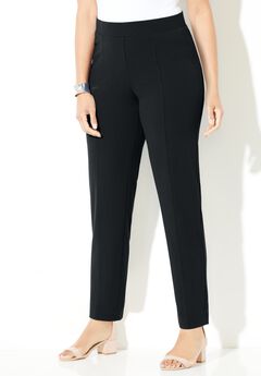 Crepe Knit Pull-On Pant