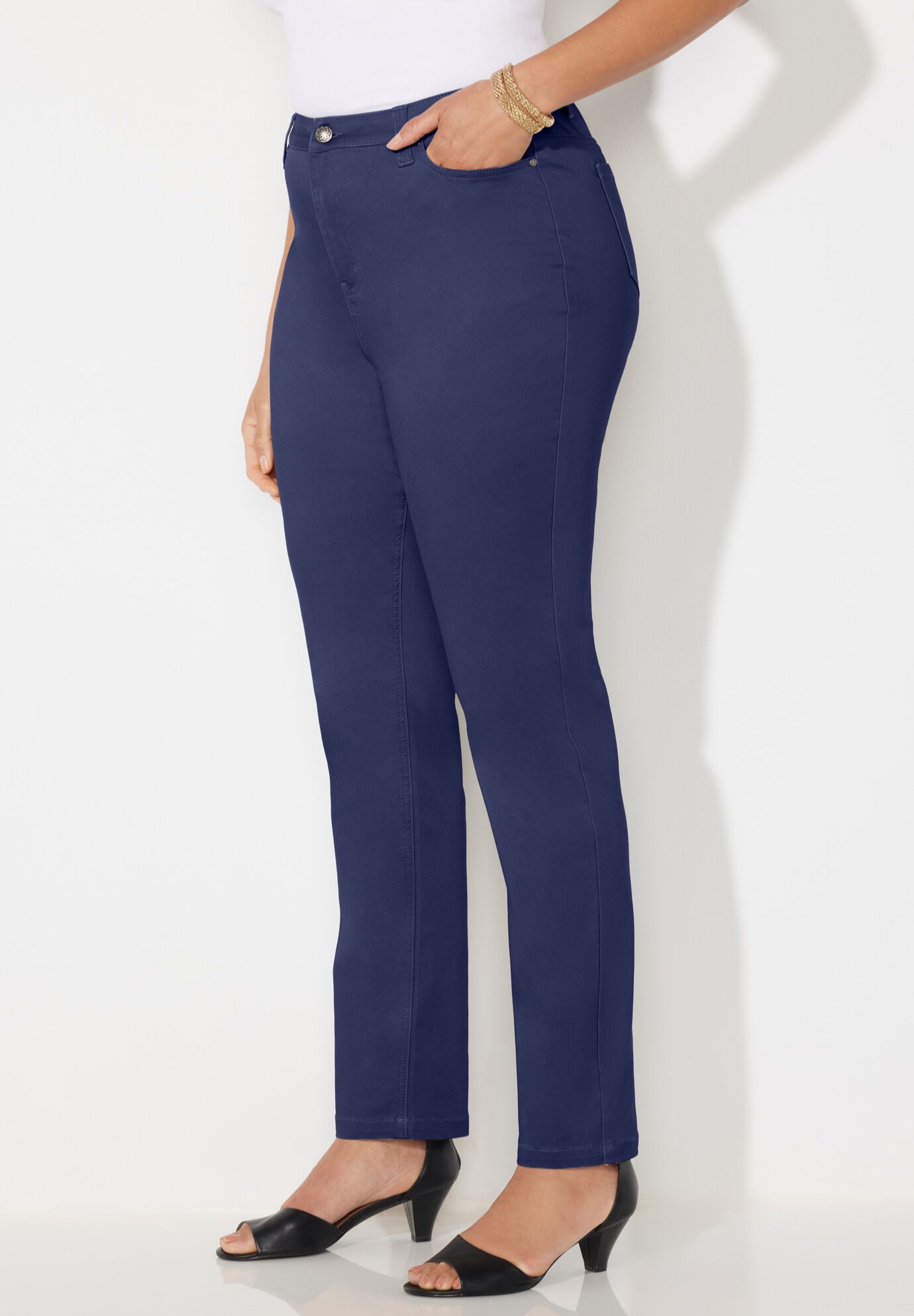 Sateen Stretch Pant, MARINER NAVY, alternate image number 3