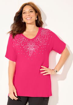Embellished Dolman Tunic