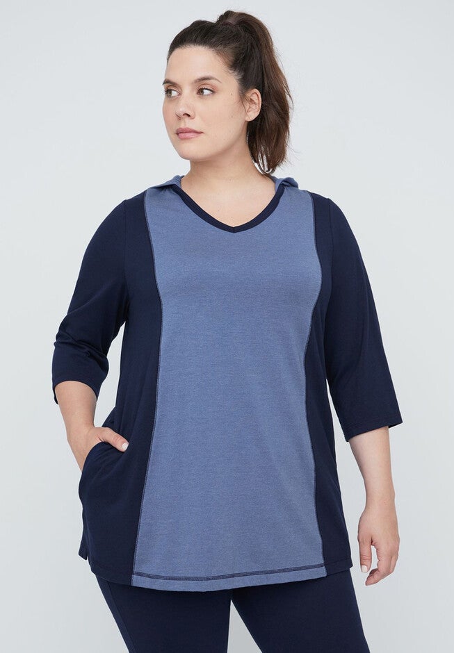 Active Hoodie Tunic, COASTAL FJORD MARINER NAVY, hi-res image number 0