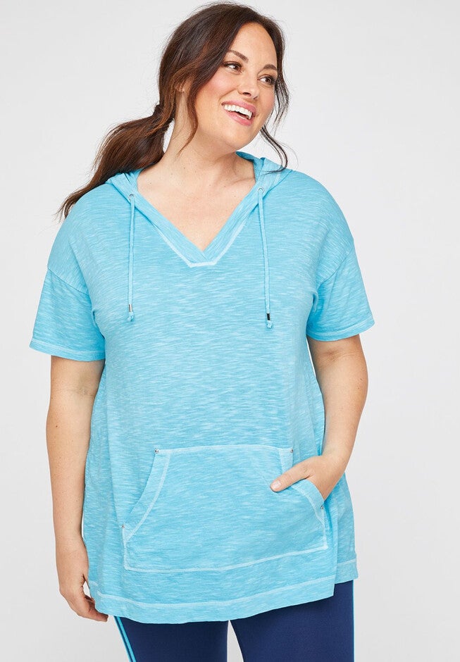 Riviera Hooded Tunic, BLUE, hi-res image number 0