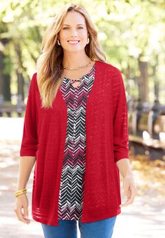 Shadowstripe Burnout Cardigan