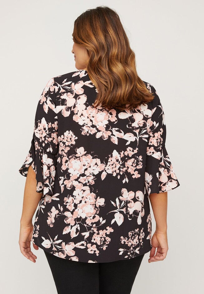 Hillside Ruffle-Sleeve Top, , on-hover image number null