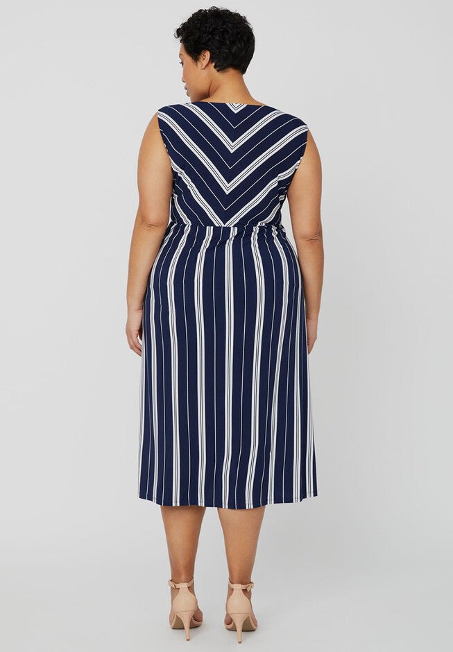 Black Label Striped Dress, , on-hover image number 1