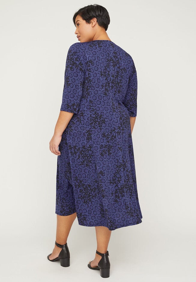 AnyWear Embroidered A-Line Dress, , on-hover image number 1