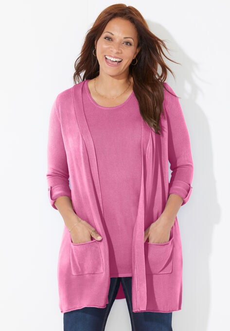 Cashmiracle™ Cardigan, VINTAGE ROSE, hi-res image number null