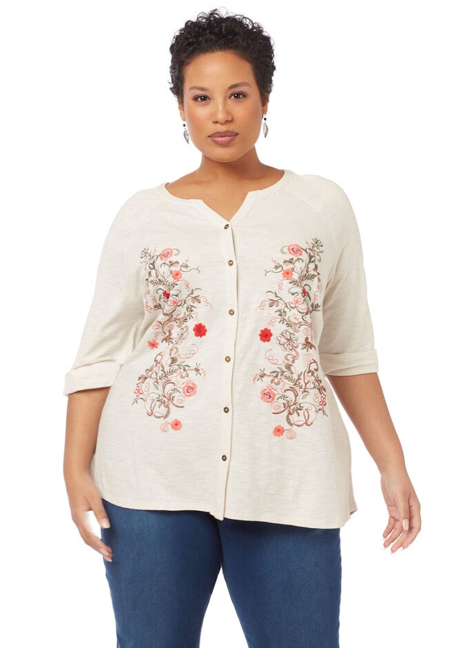 Garden Bloom Top, RAINY DAY, hi-res image number null