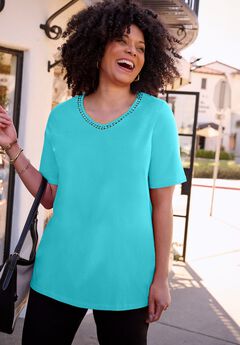 Plus Size V Neck Tunics