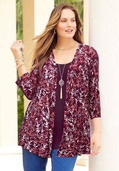 Cardigan and Tank One Piece Top