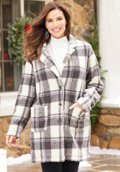 Teddy Bear Sherpa Trench Coat