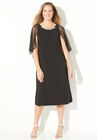 Beaded Shawl Dress, BLACK, hi-res image number null