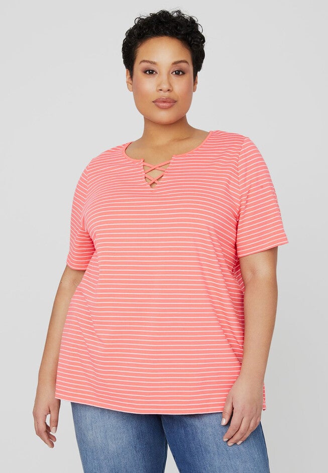 Suprema Criss-Cross Tee, , hi-res image number null