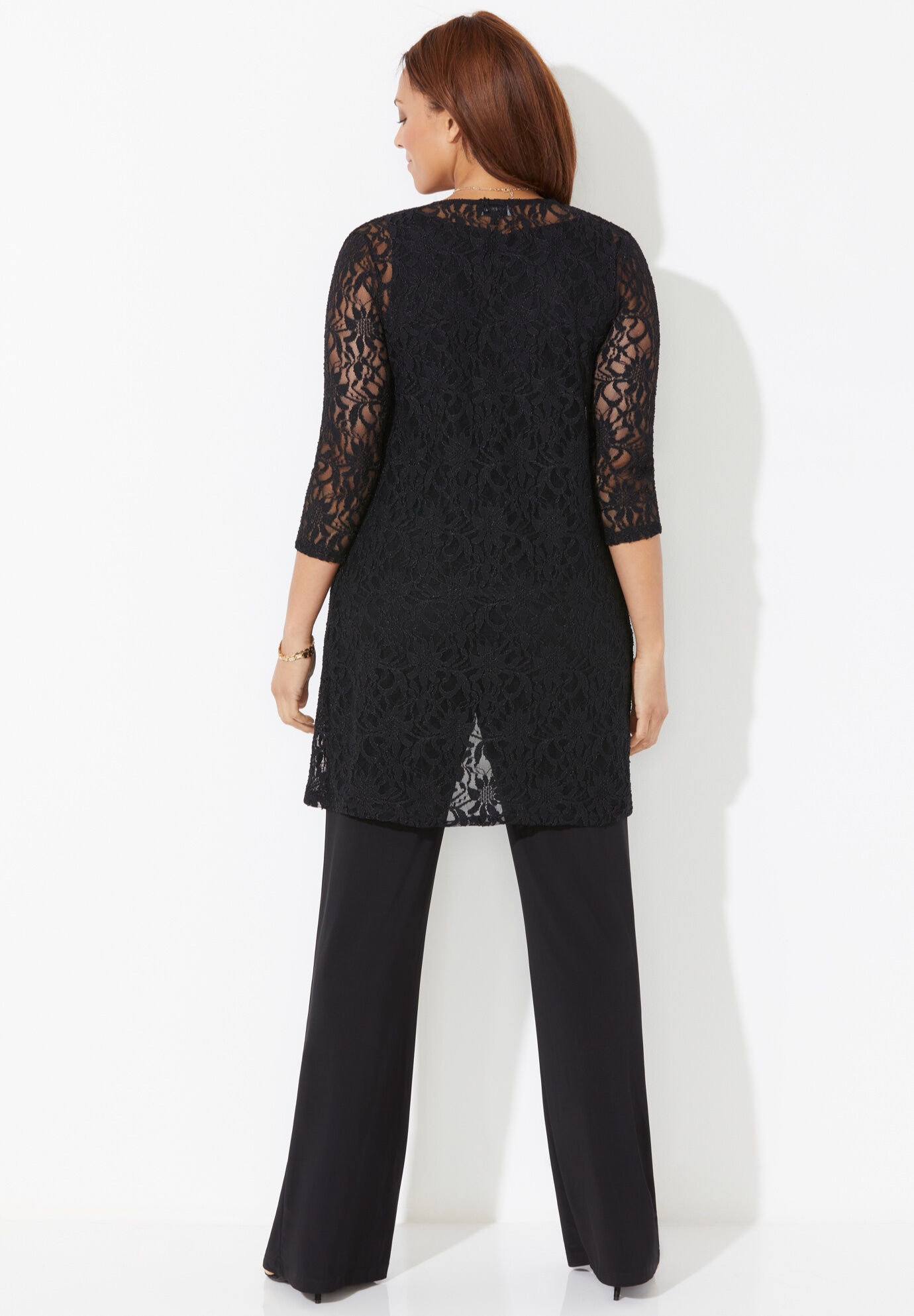 Luxe Lace 3-Piece Pant Set | Catherines