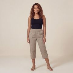 Plus Size Pink Capri Pants