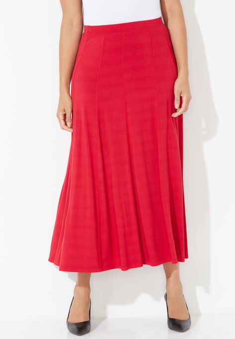 AnyWear Seamed Skirt, CLASSIC RED, hi-res image number null