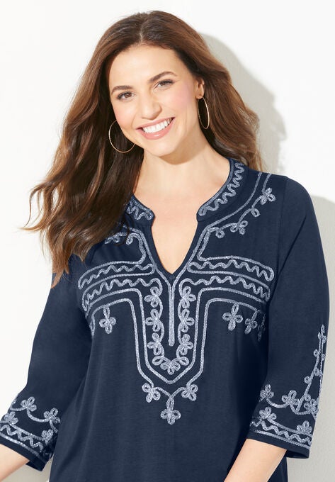 Embroidered Tunic, , alternate image number null
