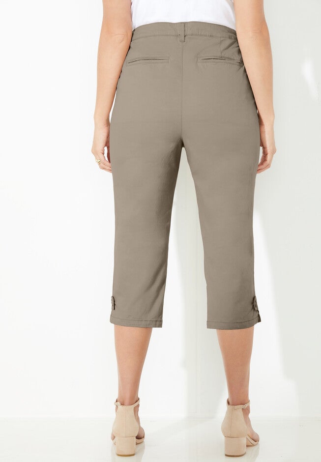 Liz&Me® Chino Tab Capri, , on-hover image number null