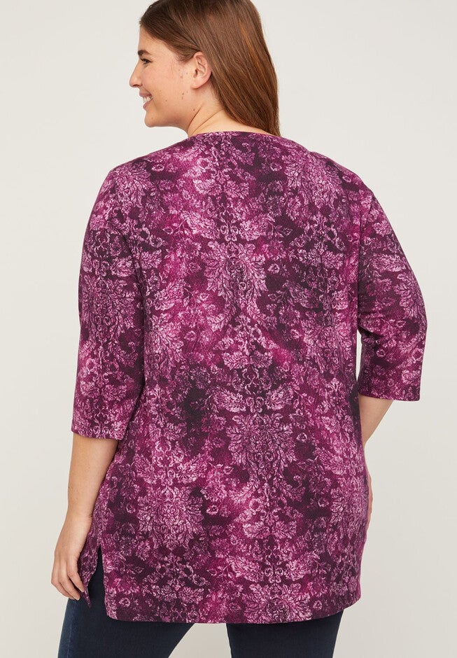 Paisley Brush Easy Fit Tee, , on-hover image number null