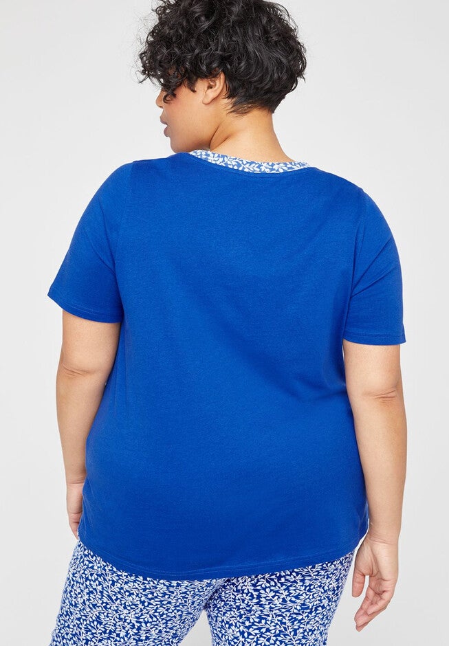 Vineyard Cotton Sleep Tee, , on-hover image number 1