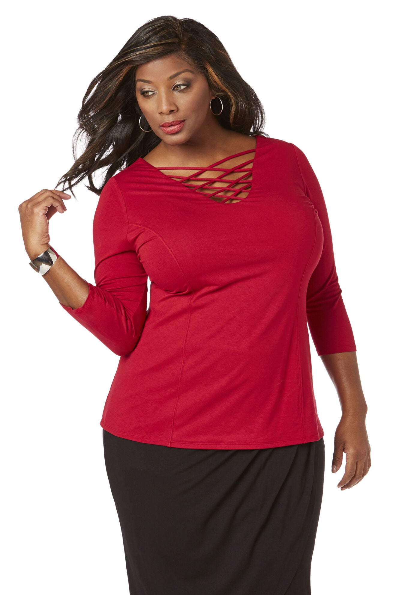 Curvy Collection Daring Top | Catherines