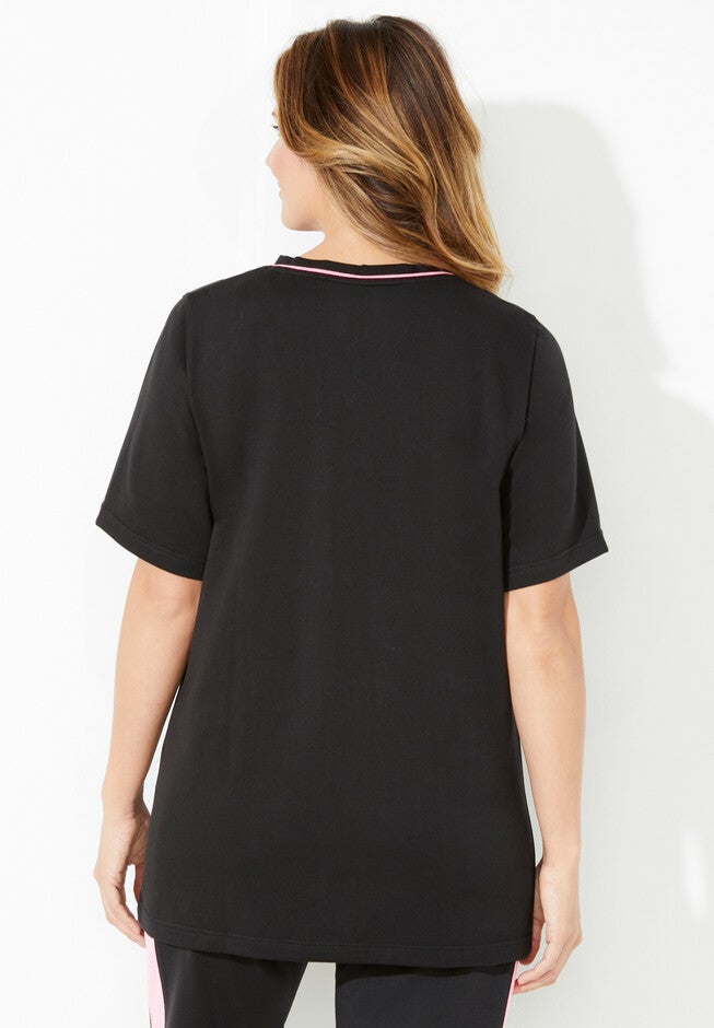 Glam Colorblock Active Tee, , on-hover image number null