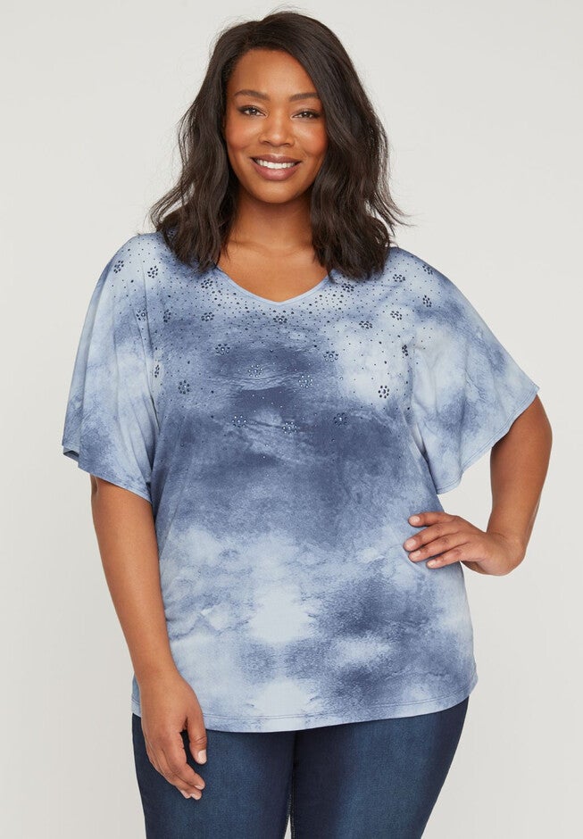 Shimmery Watercolor Top, , hi-res image number null