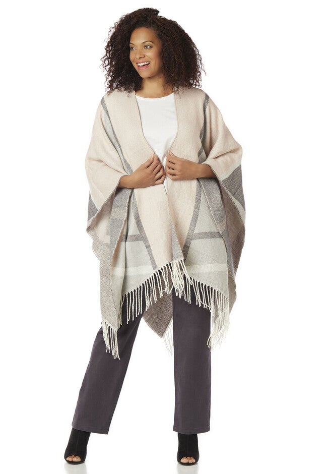 Forever Yours Plaid Wrap, PINK CHAMPAGNE, hi-res image number null