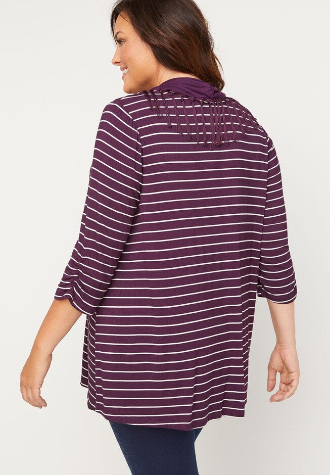 Marston Stripe Duet Tunic Top, , on-hover image number null