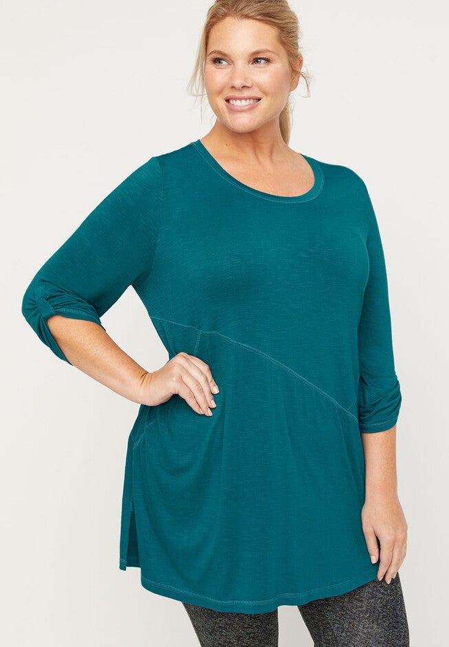 Rolling Hills Seamed Tunic, DEEP LAGOON, hi-res image number null