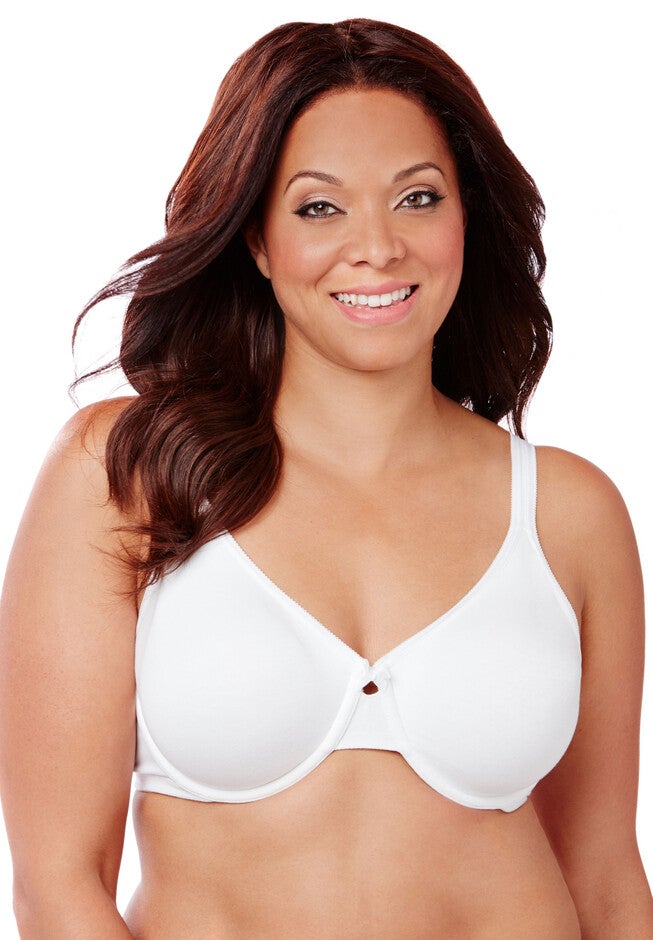 Fashion Underwire Cotton Comfort Bra, WHITE, hi-res image number null