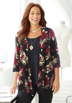 Cardigan and Tank One Piece Top