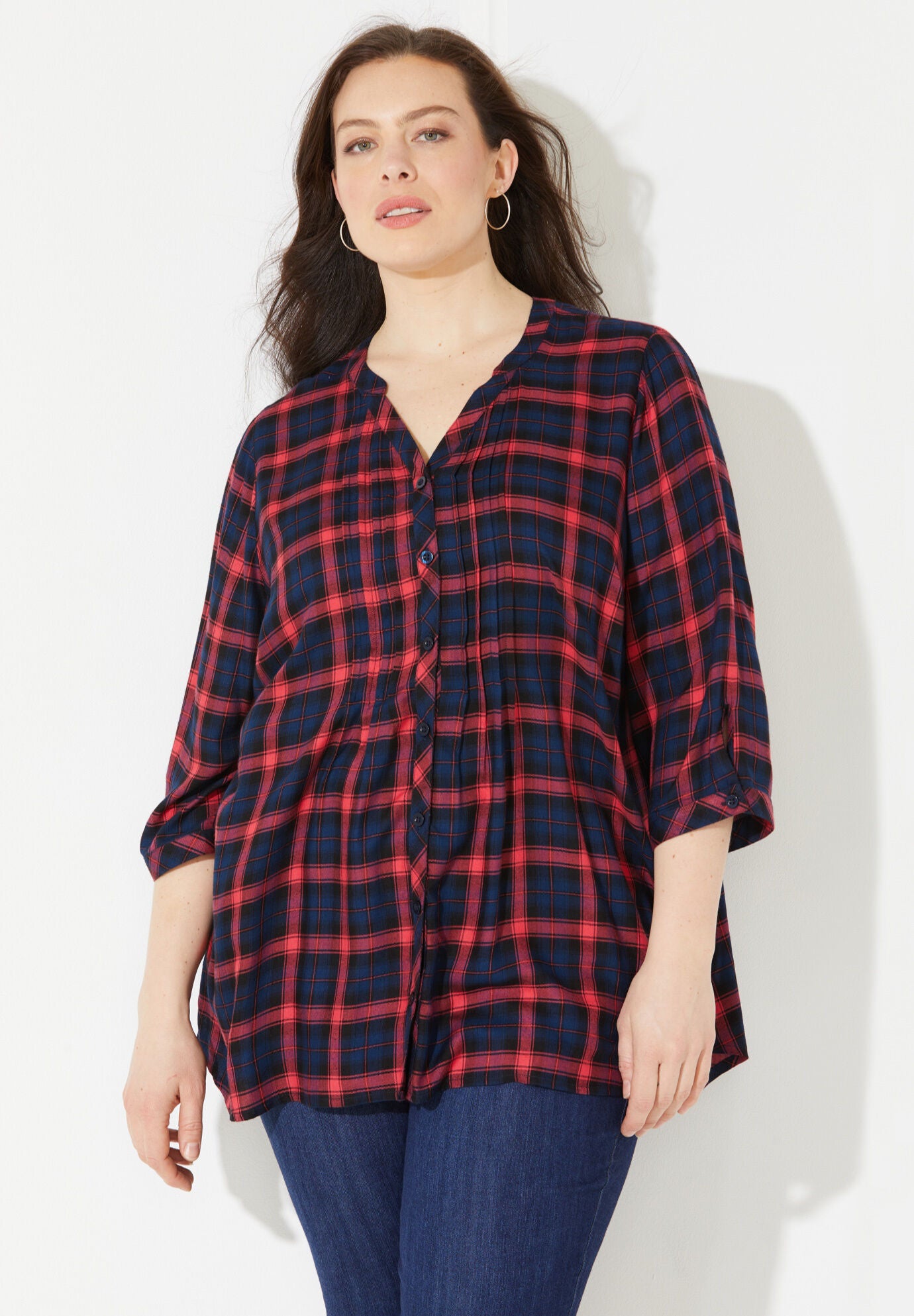 Featherweight Plaid Tunic, , alternate image number 4