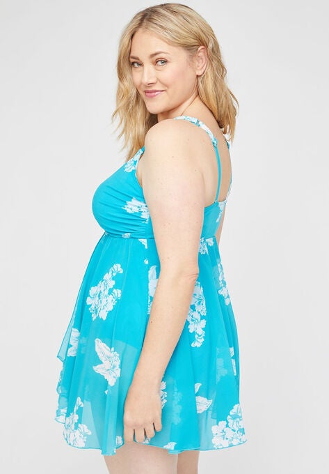 Hibiscus Breeze Swimdress, , on-hover image number null