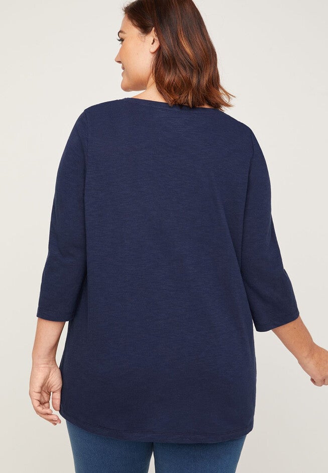 Paisley Dot Shimmer Tee, , on-hover image number null