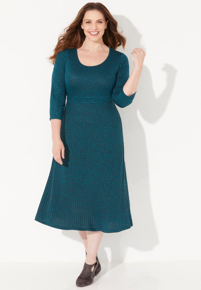 Impossibly Soft Marled Cowlneck Dress, , alternate image number null